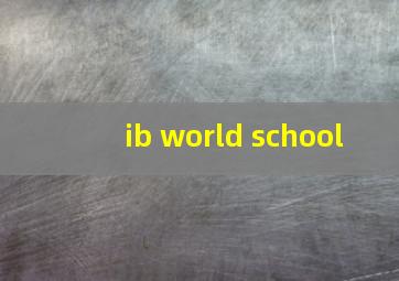 ib world school